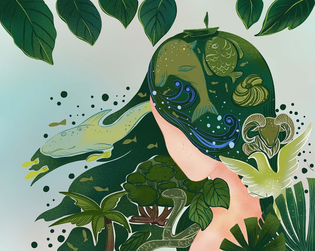 融合|插画|商业插画|张蓝月蓝月 - 原创作品 - 站酷 (zcool)