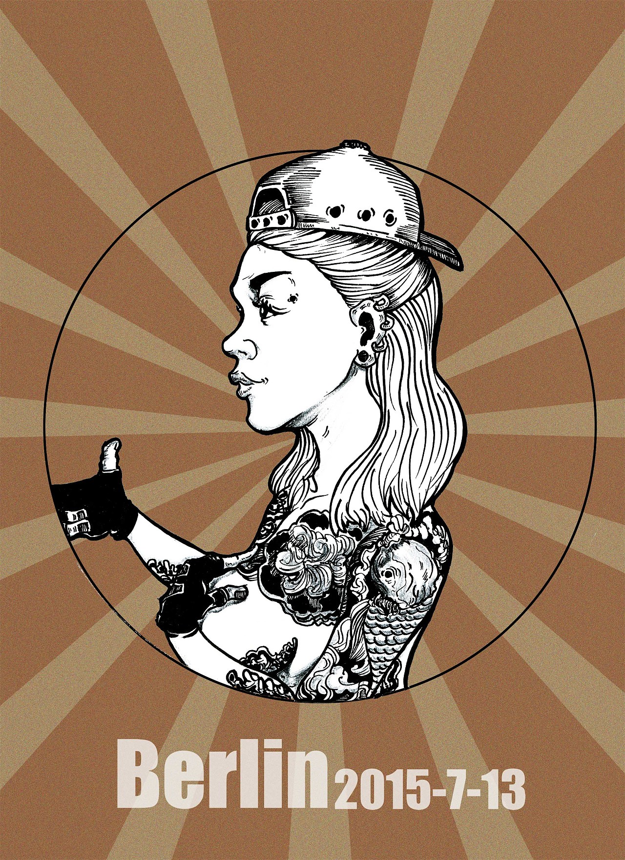 关于潮牌t恤插画图案