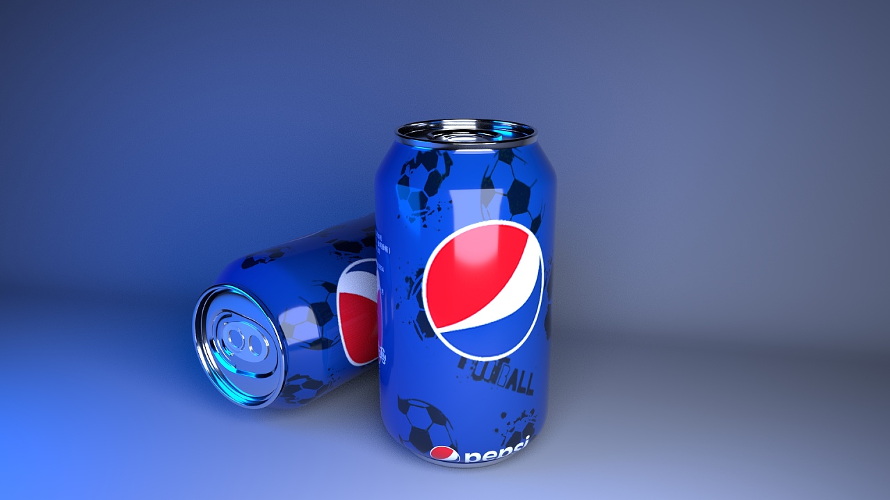 可乐建模-贴图-渲染