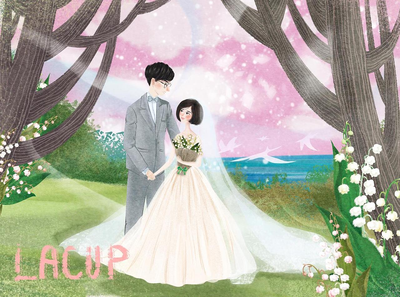 婚礼插画