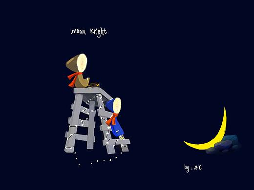 moon kinght系列（個(gè)人主頁(yè)-ZMzA0NjU0Njg=） - 商業(yè)插畫(huà) - 站酷設(shè)計(jì)師畫(huà)畫(huà)的AC原創(chuàng)素材 - 站酷ZCOOL