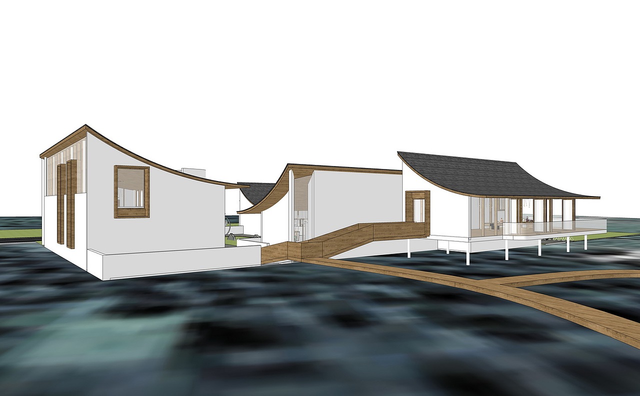 游客服务中心驿站SU模型下载