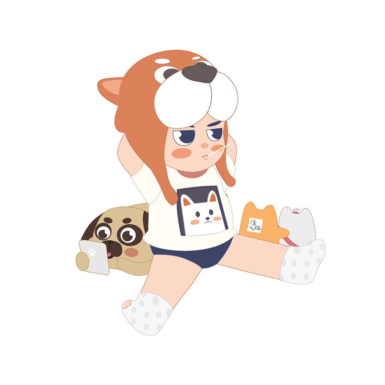 人物练习（图ZMjc3MjAzNjgw） - 商业插画 - 站酷设计师猫是WO原创素材 - 站酷ZCOOL