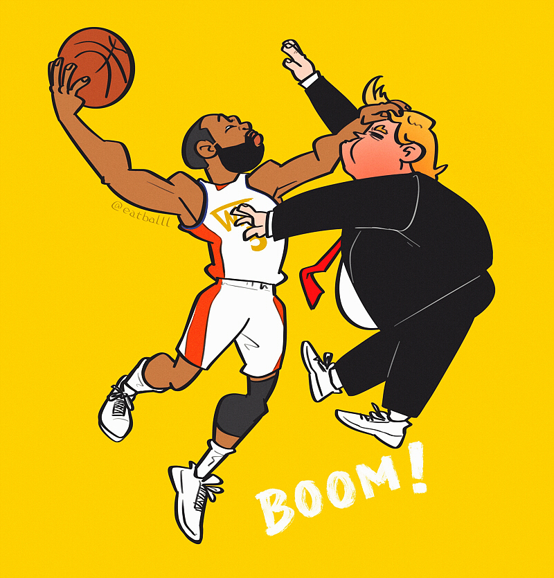 几张NBA球员漫画（图ZMjMzNTEwNDMy） - 创作习作 - 站酷设计师吃球原创素材 - 站酷ZCOOL