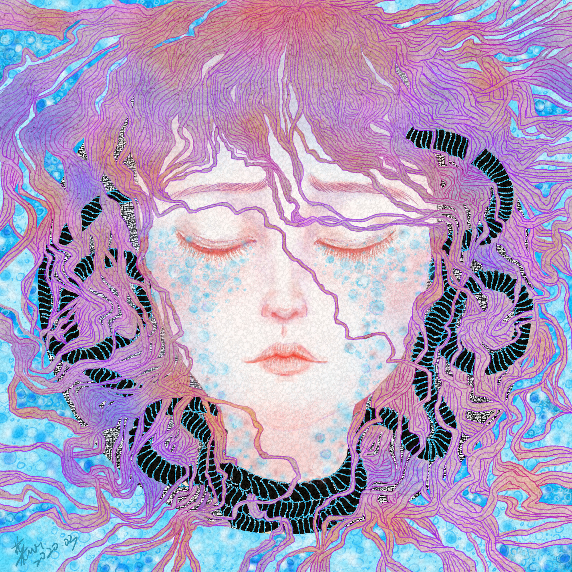 窒息|插画|创作习作|菜焰心 - 原创作品 - 站酷 (zcool)