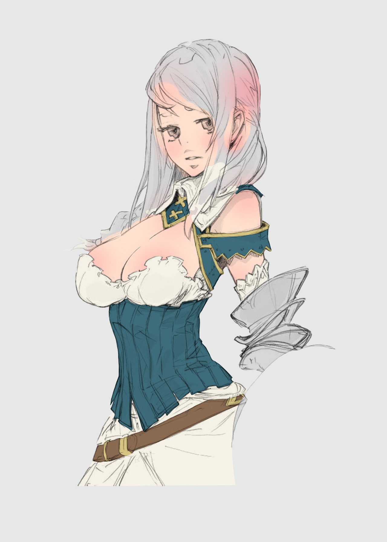 中世纪 女骑士 上色练习|动漫|单幅漫画|aaro__原创作品-站酷zcool