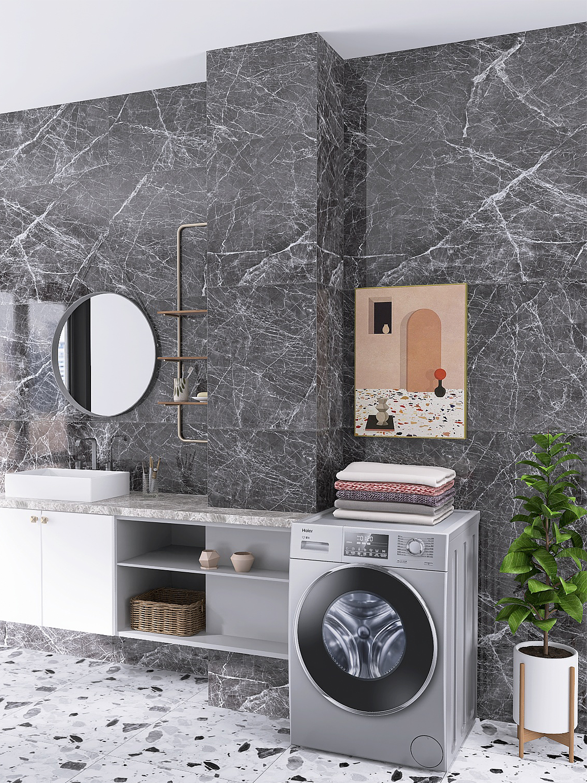 家装设计案例鉴赏 | 轻奢风卫浴（图ZMzMyMDUzMTI0） - 家装设计 - 站酷设计师狮子白原创素材 - 站酷ZCOOL