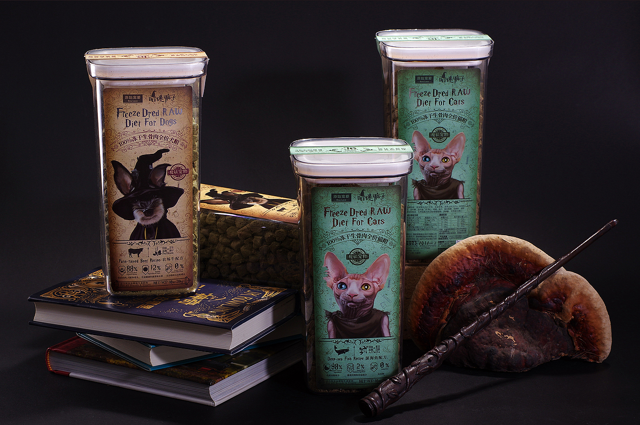 原始寵愛 X 哈迷瘋子 狗糧貓糧（圖ZMzM1NzQ4MzAw） - 包裝 - 站酷設計師上智誠品牌原創(chuàng)素材 - 站酷ZCOOL