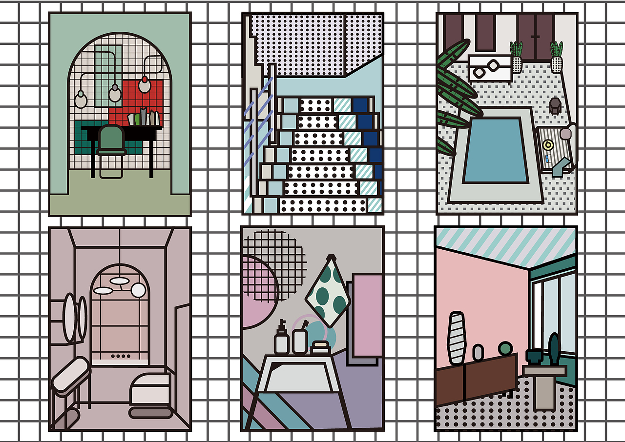 室内小插画（图ZMTIxMTk0MjYw） - 商业插画 - 站酷设计师半抹清新原创素材 - 站酷ZCOOL