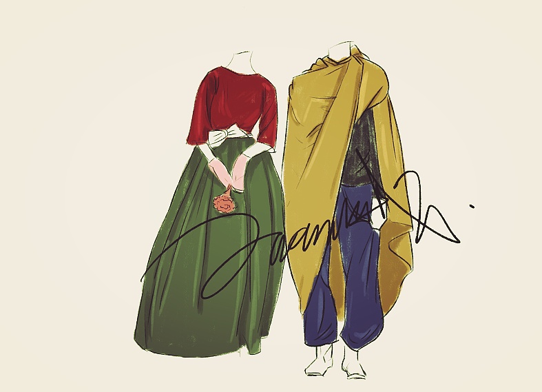 衣服手绘