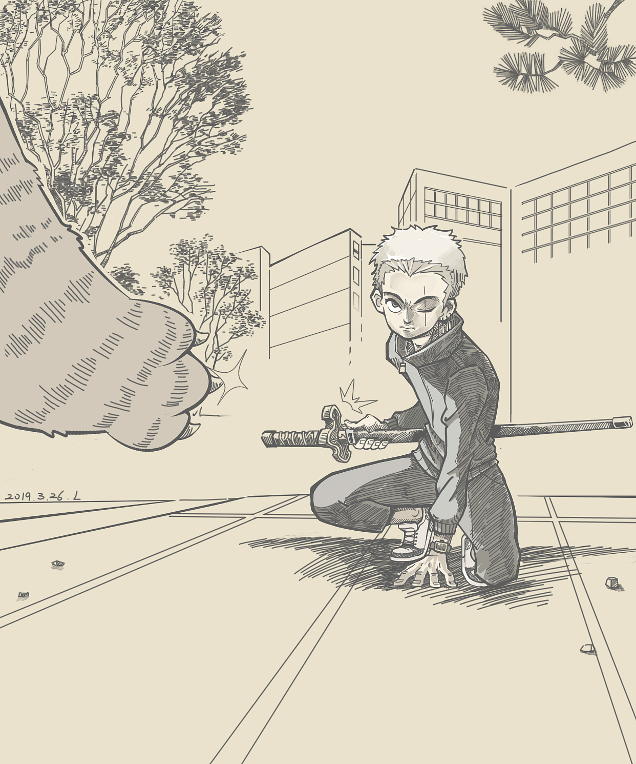 深夜速寫（圖ZMjAxMTE1Mzky） - 短篇/格漫 - 站酷設(shè)計師牛仔略忙原創(chuàng)素材 - 站酷ZCOOL