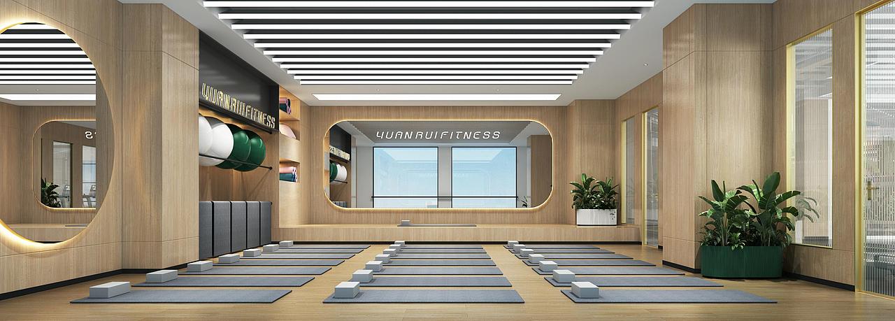 健身房空间设计（图ZMjQ4NTM5MzAw） - 商业空间设计 - 站酷设计师二零四六DESIGN原创素材 - 站酷ZCOOL