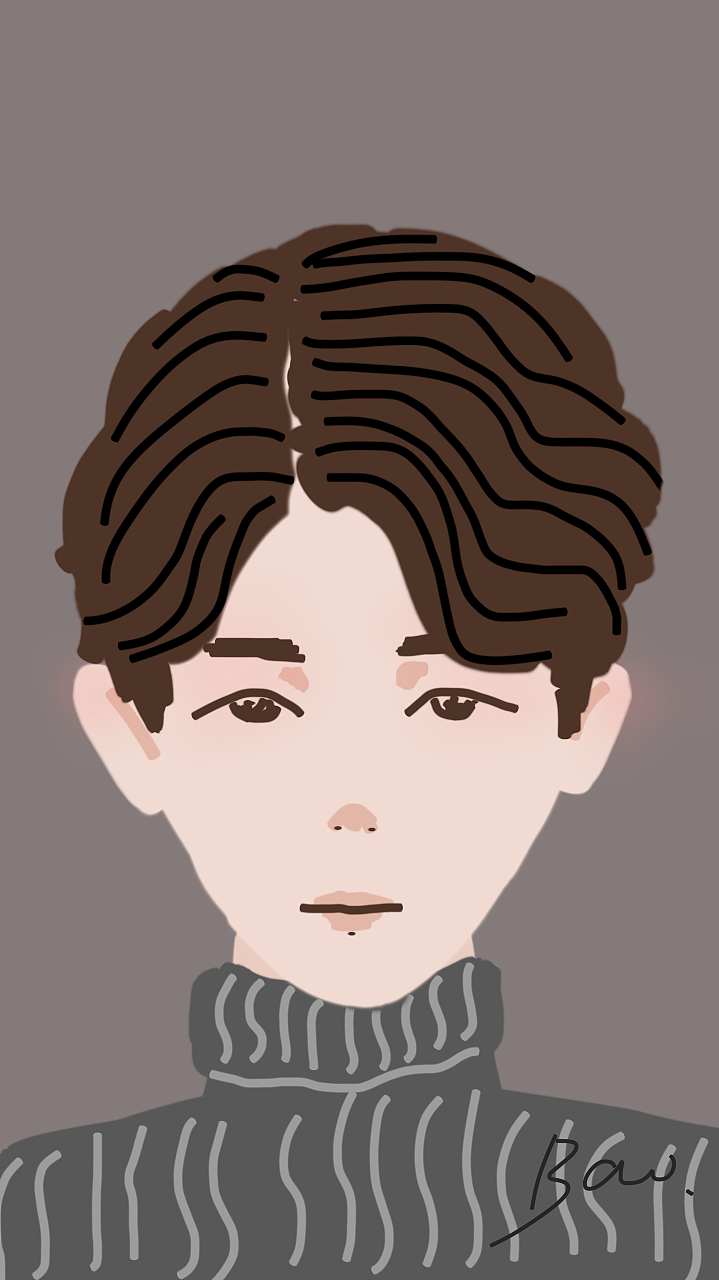 手机涂一张爱穿高领的孔侑,下雨了,是不是鬼怪又忧郁了