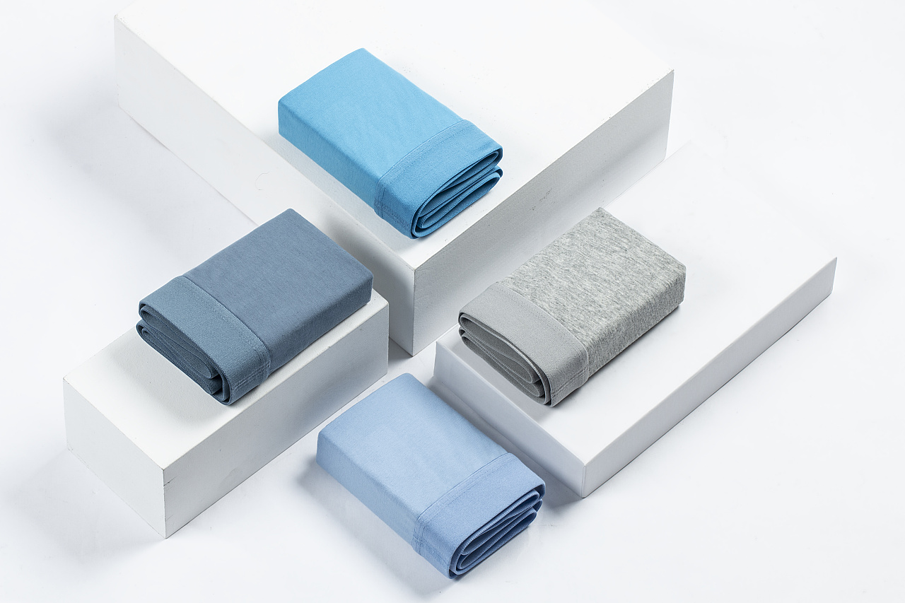 元营旗舰店男士内裤拍摄 军被叠法