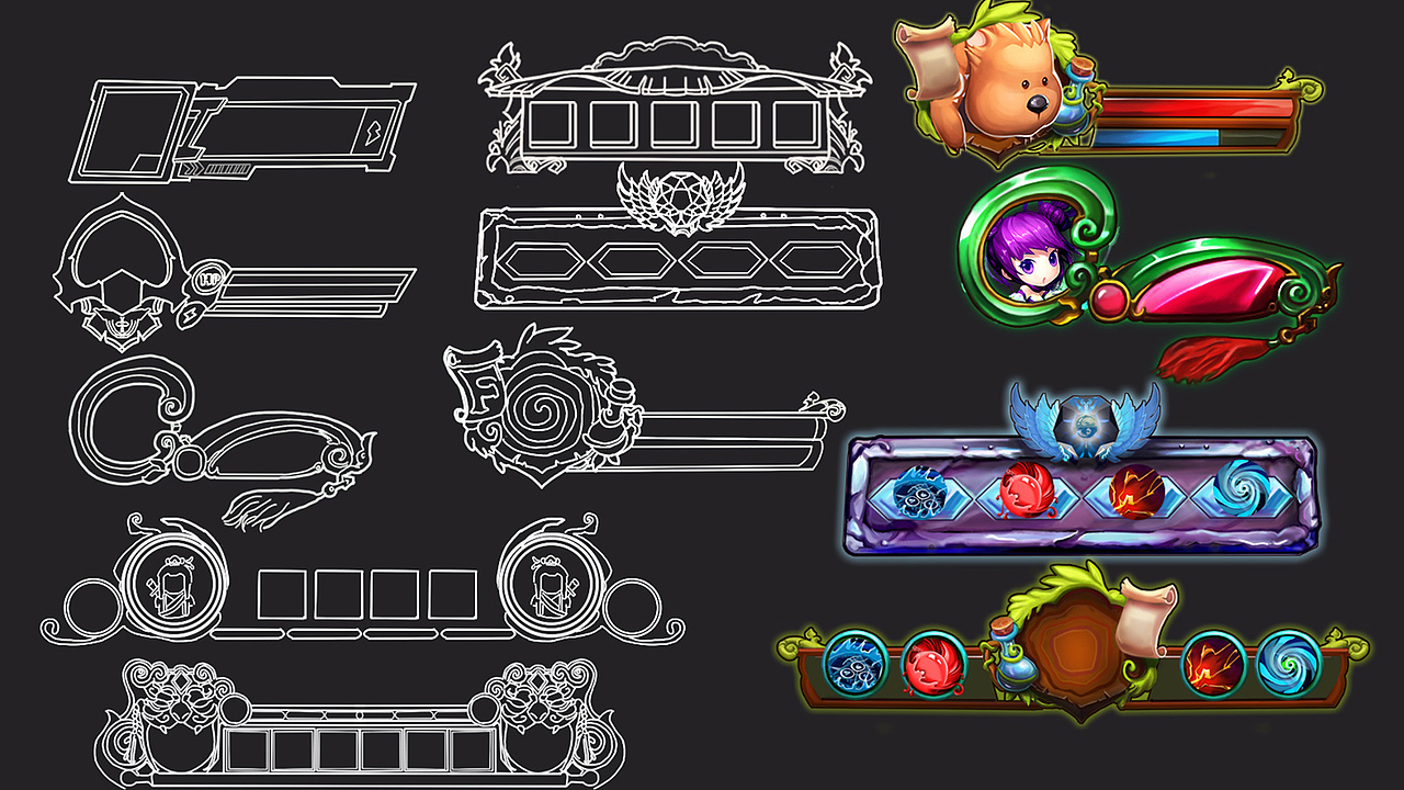 游戏界面（图ZMTIxNTY3ODYw） - 游戏UI - 站酷设计师今天休息了吗原创素材 - 站酷ZCOOL