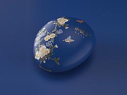 谢馥春鸭蛋粉设计