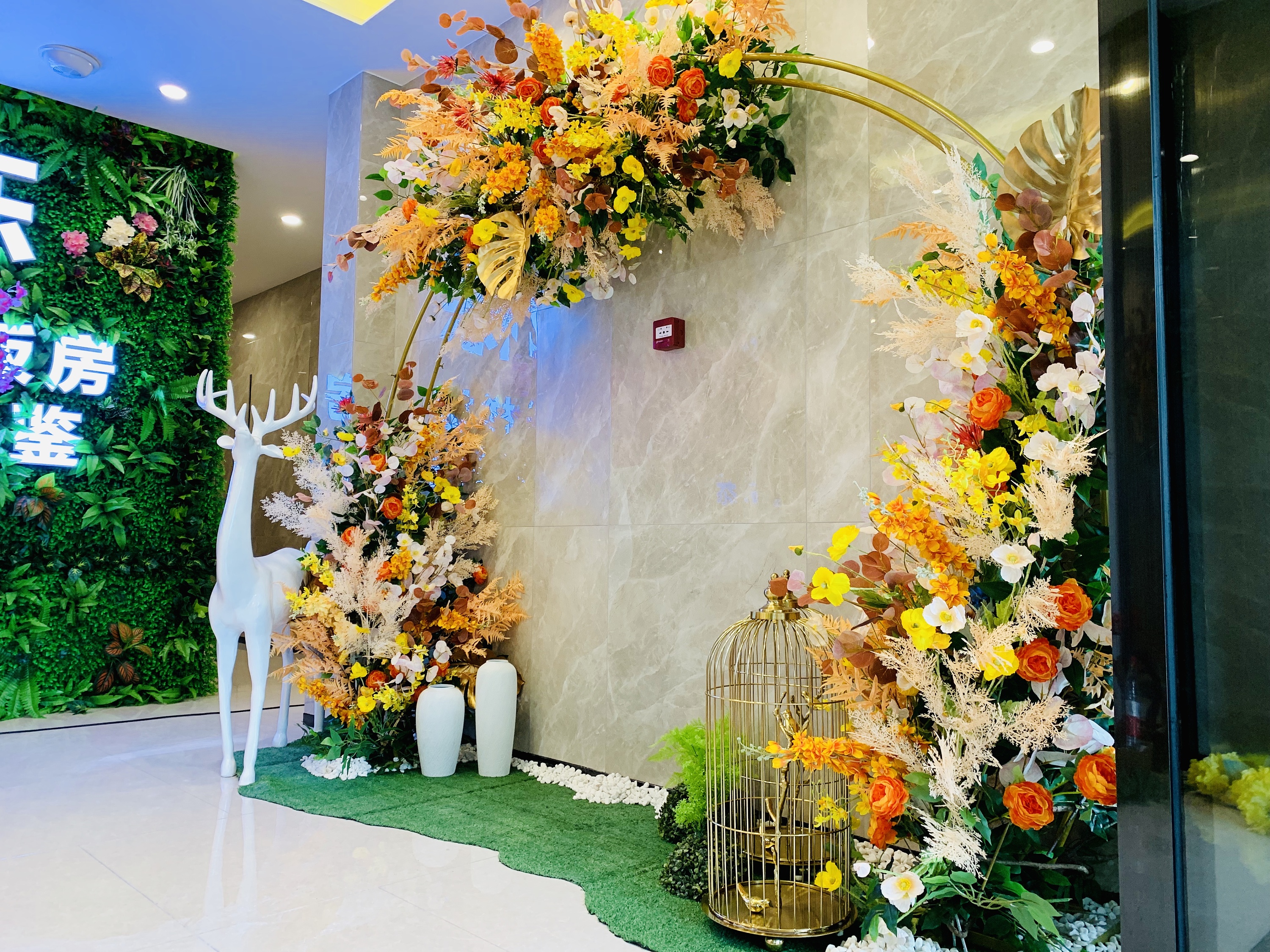 花艺仿真花艺造景广州深圳绿植网红打卡