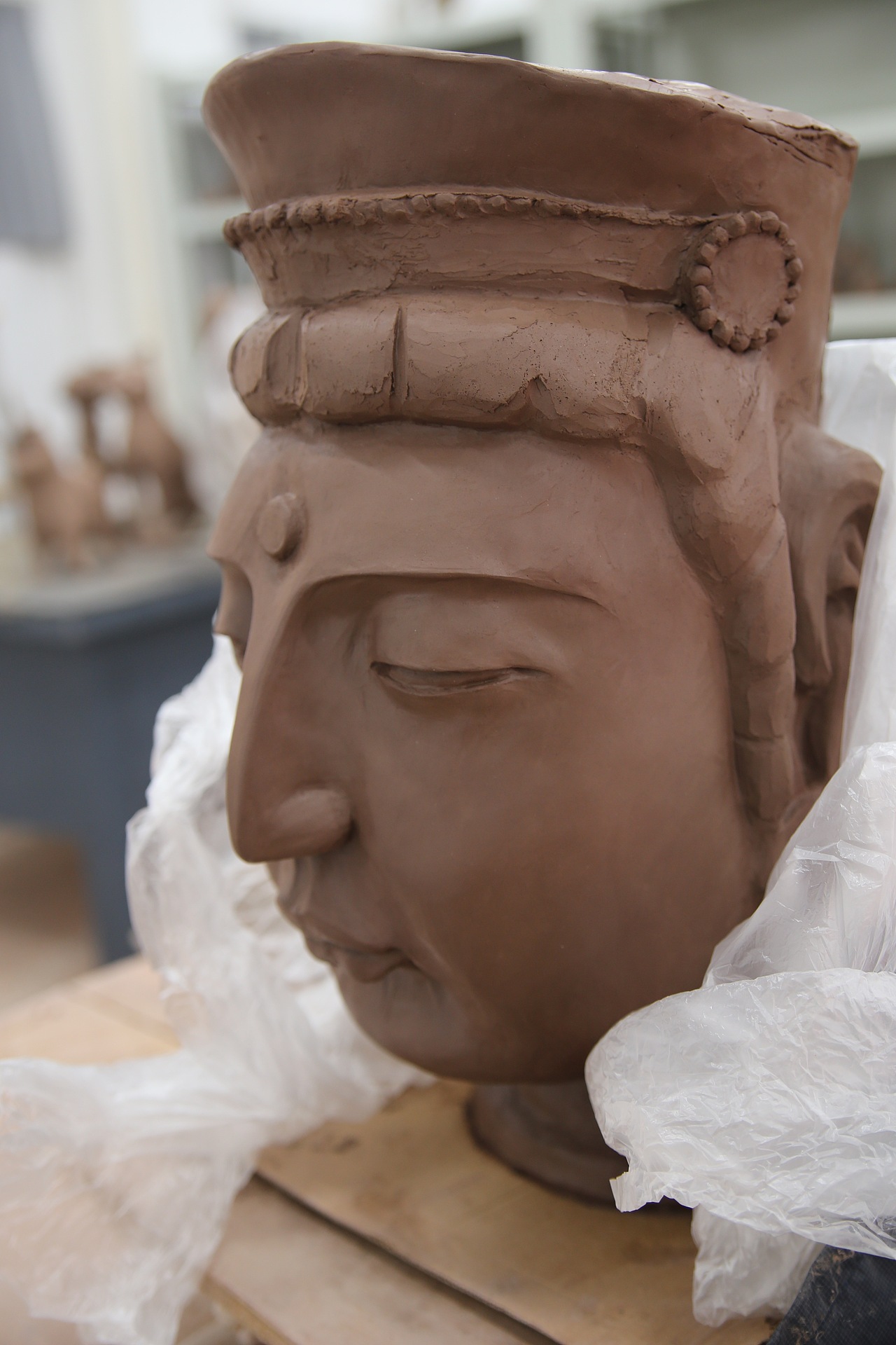 大型陶艺作品——禅境(综合)(大二上学期作品)