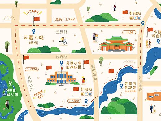 云麓大观毅行地图
