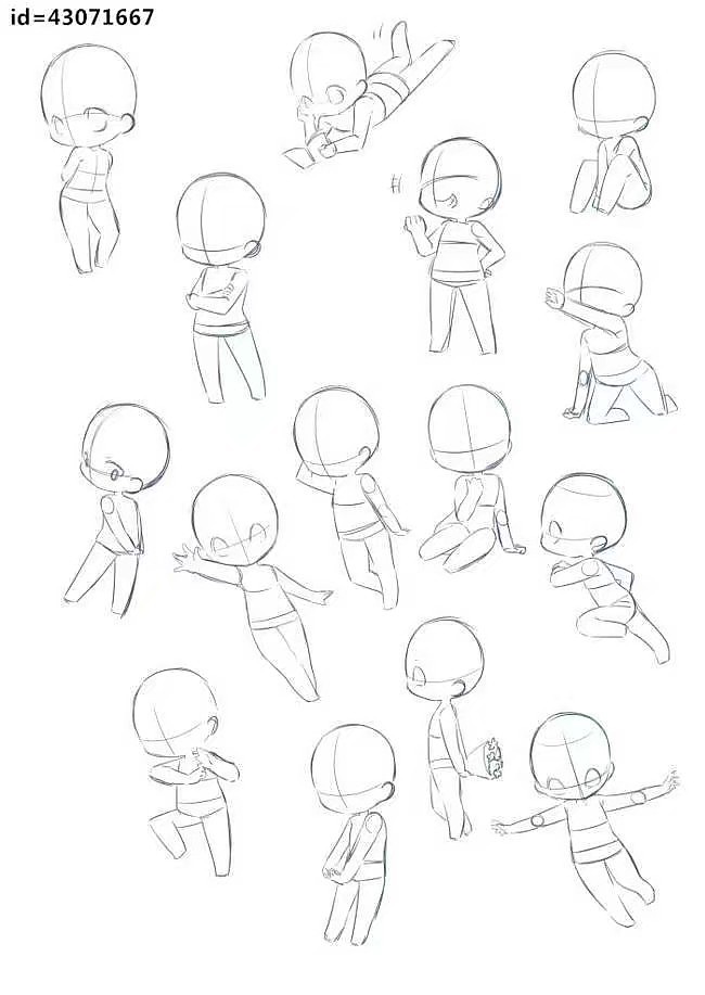 q版人物绘画参考