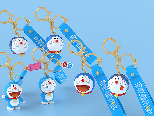 哆啦A梦钥匙扣
