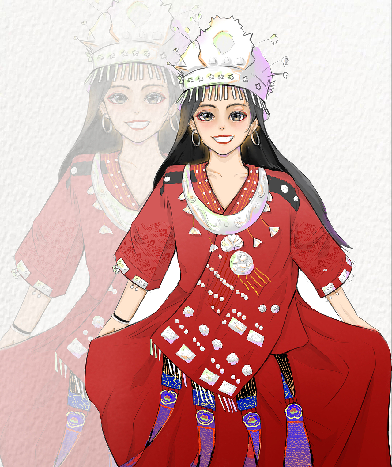 五十六个民族之苗族姑娘