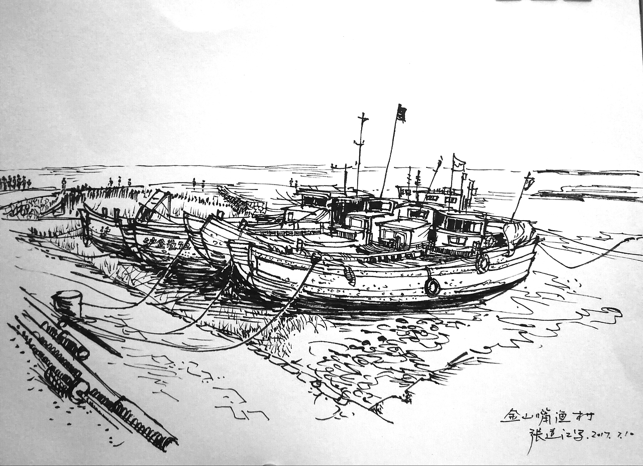 都市風(fēng)情速寫（圖ZMTY5ODM5Mjg0） - 藝術(shù)插畫 - 站酷設(shè)計(jì)師David老張?jiān)瓌?chuàng)素材 - 站酷ZCOOL