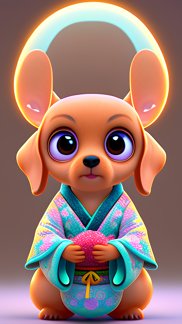 sweet city甜城内江自由个性的精灵插画壁纸屏保装饰画