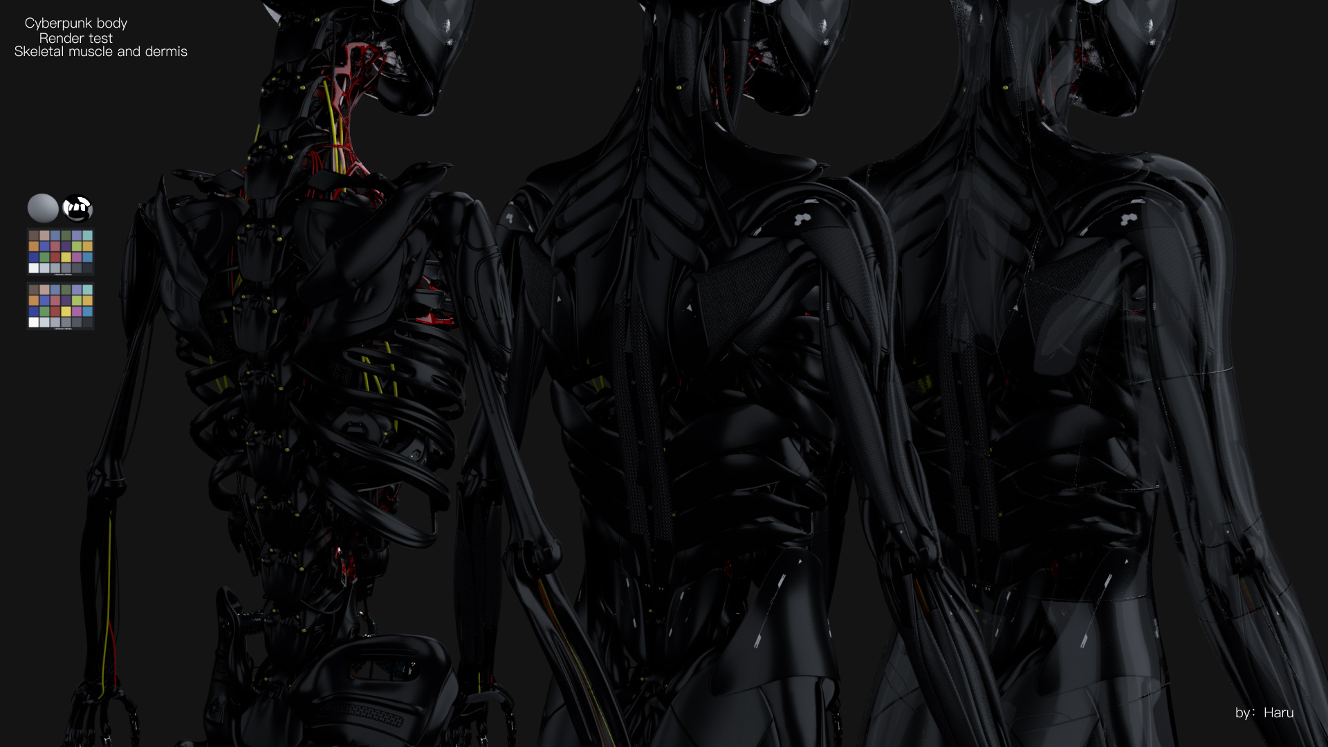 cyberpunk body test|三维|人物/生物|sun_haru - 原创作品 - 站酷