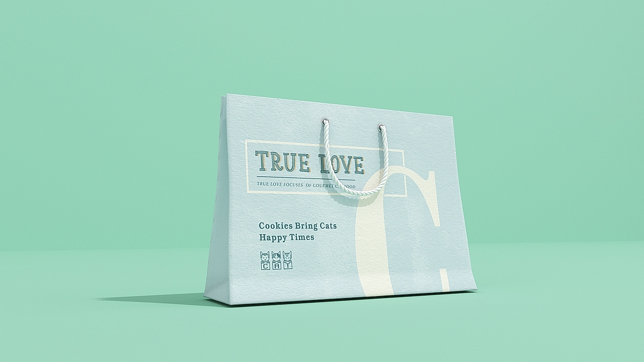 「 TRUE LOVE猫粮品牌」金质营养 · 承载全方位的呵护 ​​（图ZODE1MTk0NTY=） - 包装 - 站酷设计师你好大海品牌设计原创素材 - 站酷ZCOOL