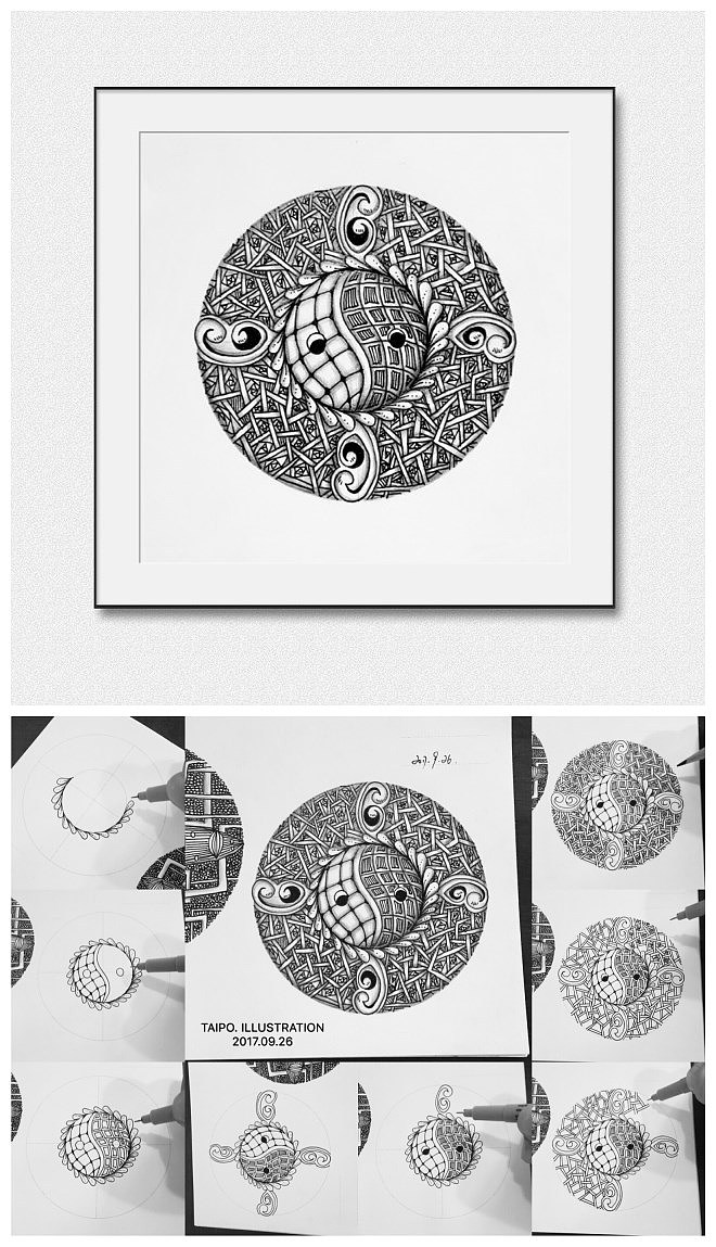 黑白插画设计（图ZOTM0MDY5MjA=） - 绘画 - 站酷设计师太婆原创素材 - 站酷ZCOOL