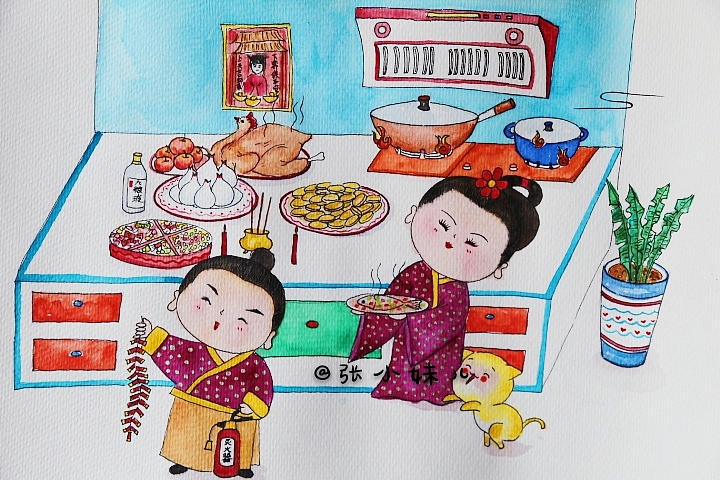 张掖肥仙女之张掖民风民俗（图ZMTg5NTQ4NTQ4） - 艺术插画 - 站酷设计师张小妹儿m原创素材 - 站酷ZCOOL