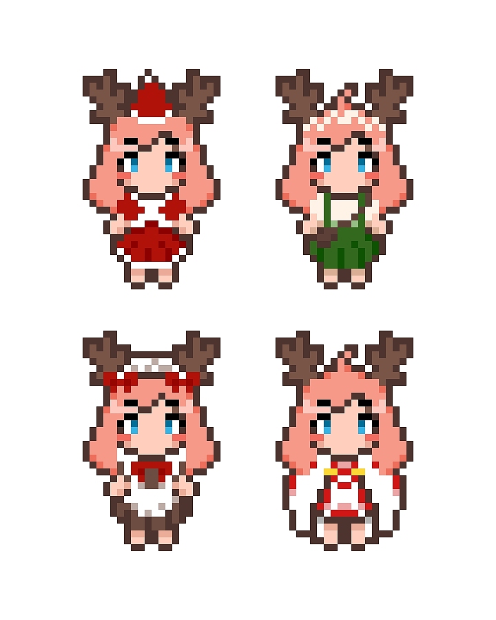 Q版像素小人（图ZMjM3MjEwNDIw） - 像素画 - 站酷设计师盒盒盒盒子原创素材 - 站酷ZCOOL