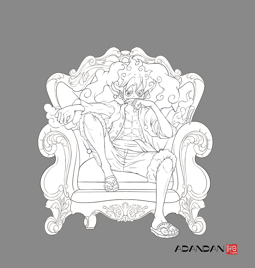 尼卡路飞王座（图ZMzUzMTY3NDQw） - 手办/模玩 - 站酷设计师画画的旦原创素材 - 站酷ZCOOL