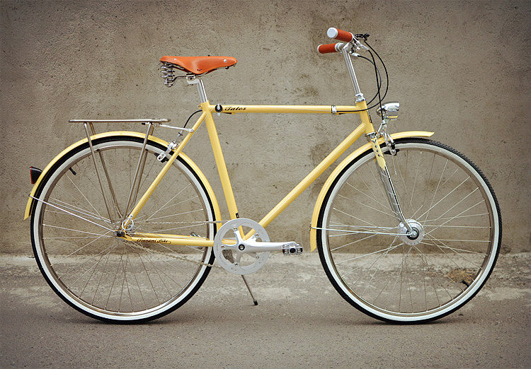 新款tsunami内三速复古自行车