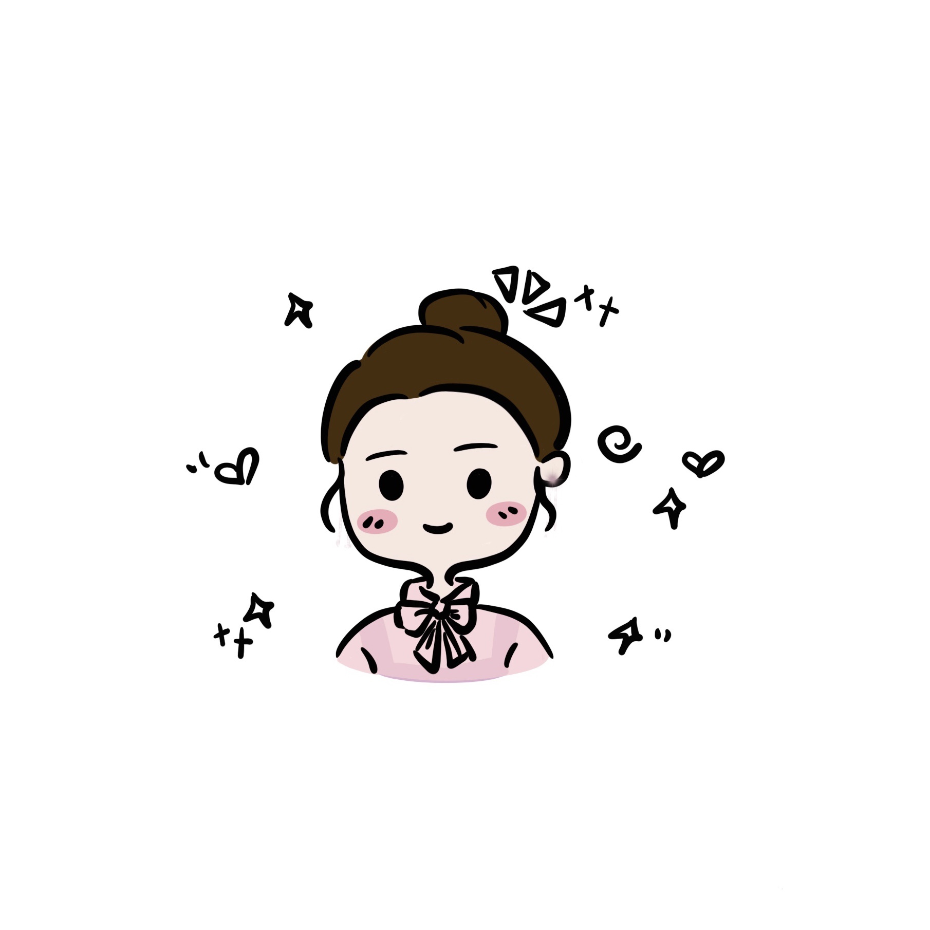 手绘q版头像|插画|艺术插画|lsnow - 原创作品 - 站酷 (zcool)