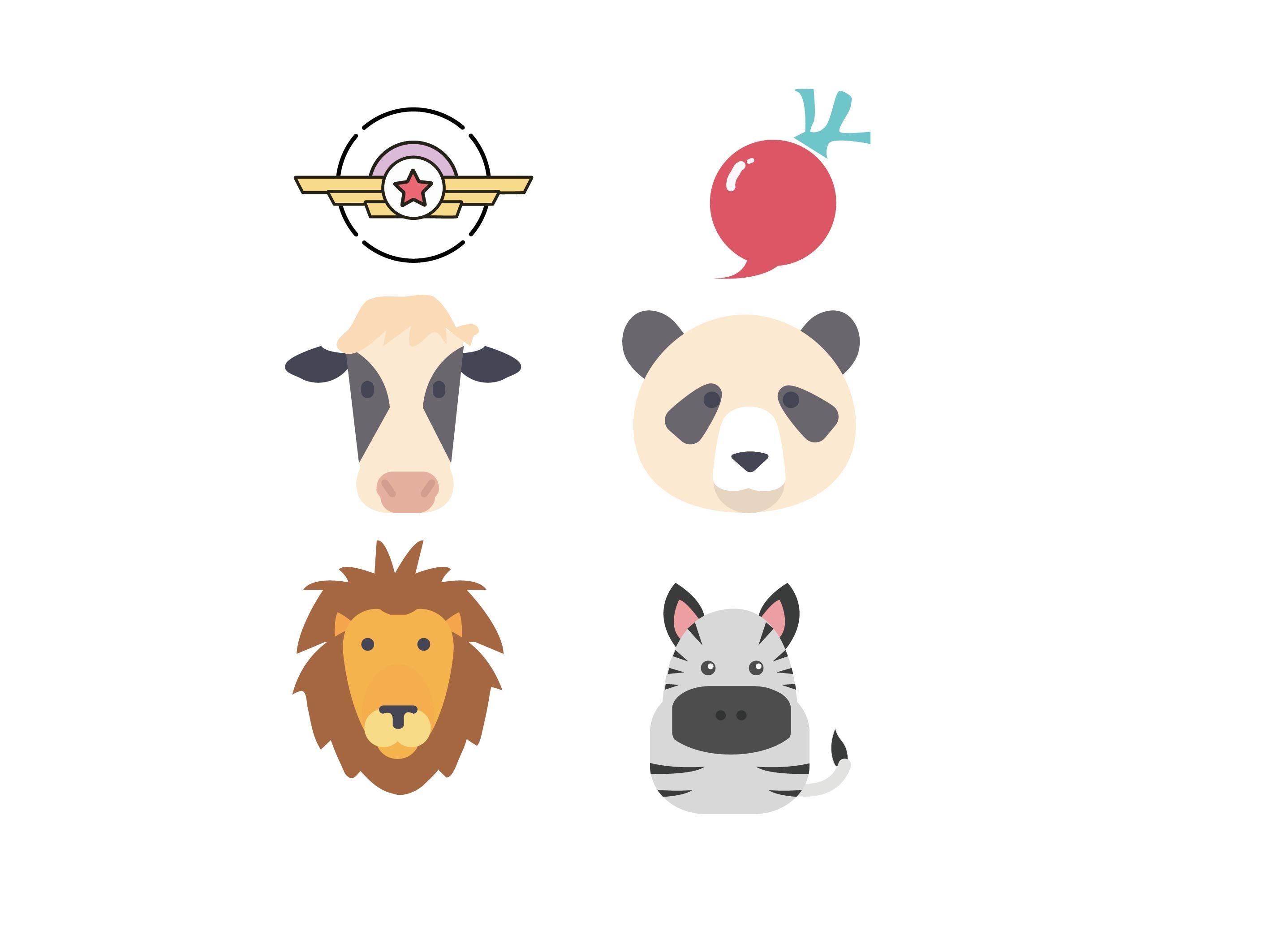 扁平化风格卡通图|平面|图案|飞天皮皮驴 - 临摹作品 - 站酷 (zcool)