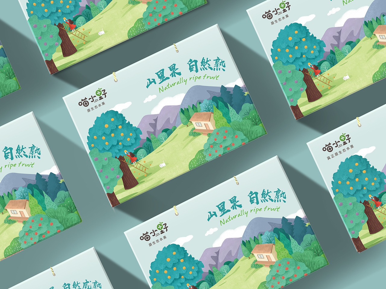 喵小野水果礼盒包装