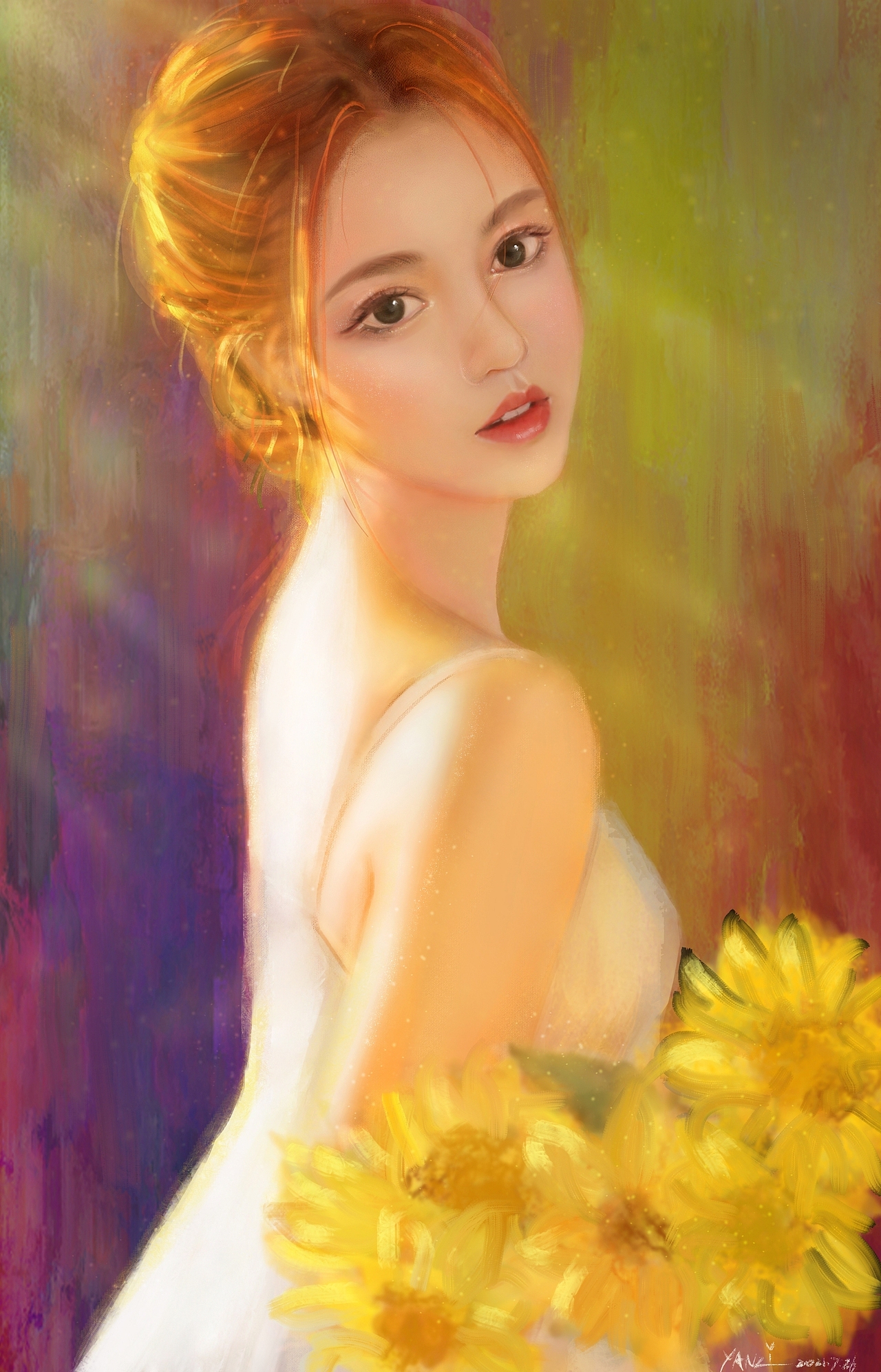 阳光很暖，你很好看（图ZMjY0MjU1NDEy） - 艺术插画 - 站酷设计师Sally颜原创素材 - 站酷ZCOOL