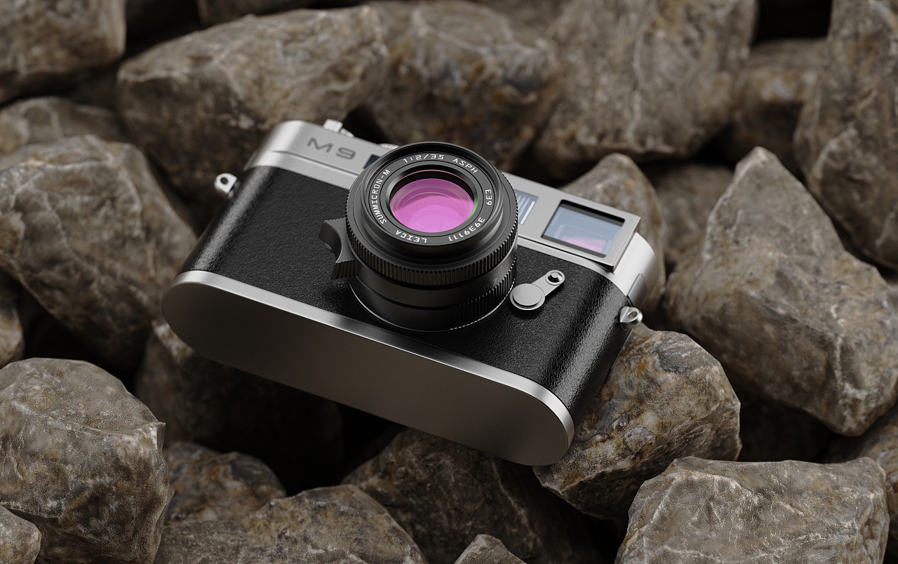 徕卡相机渲染练习|工业/产品|电子产品|土豆熊子 - 原创作品 - 站酷