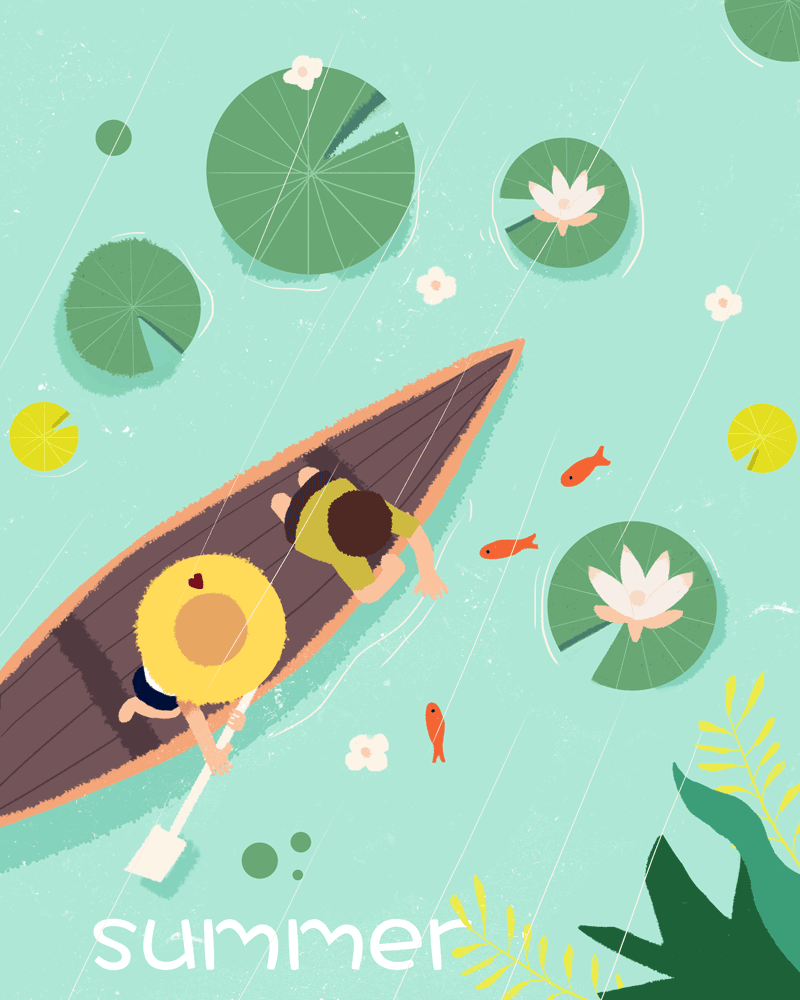 summer（图ZMTI2MjY5MjA0） - 艺术插画 - 站酷设计师jasminlj原创素材 - 站酷ZCOOL