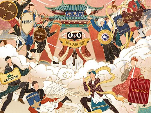 天猫2019百大品牌趋势长图