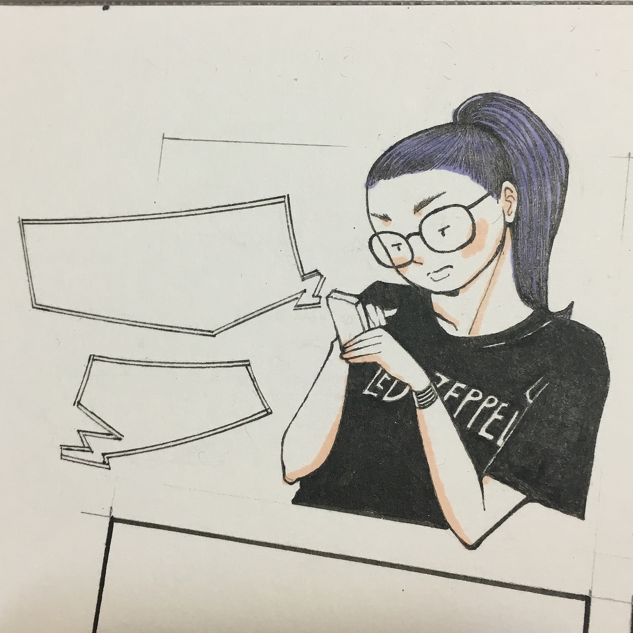 2016年画的一些留白漫画。