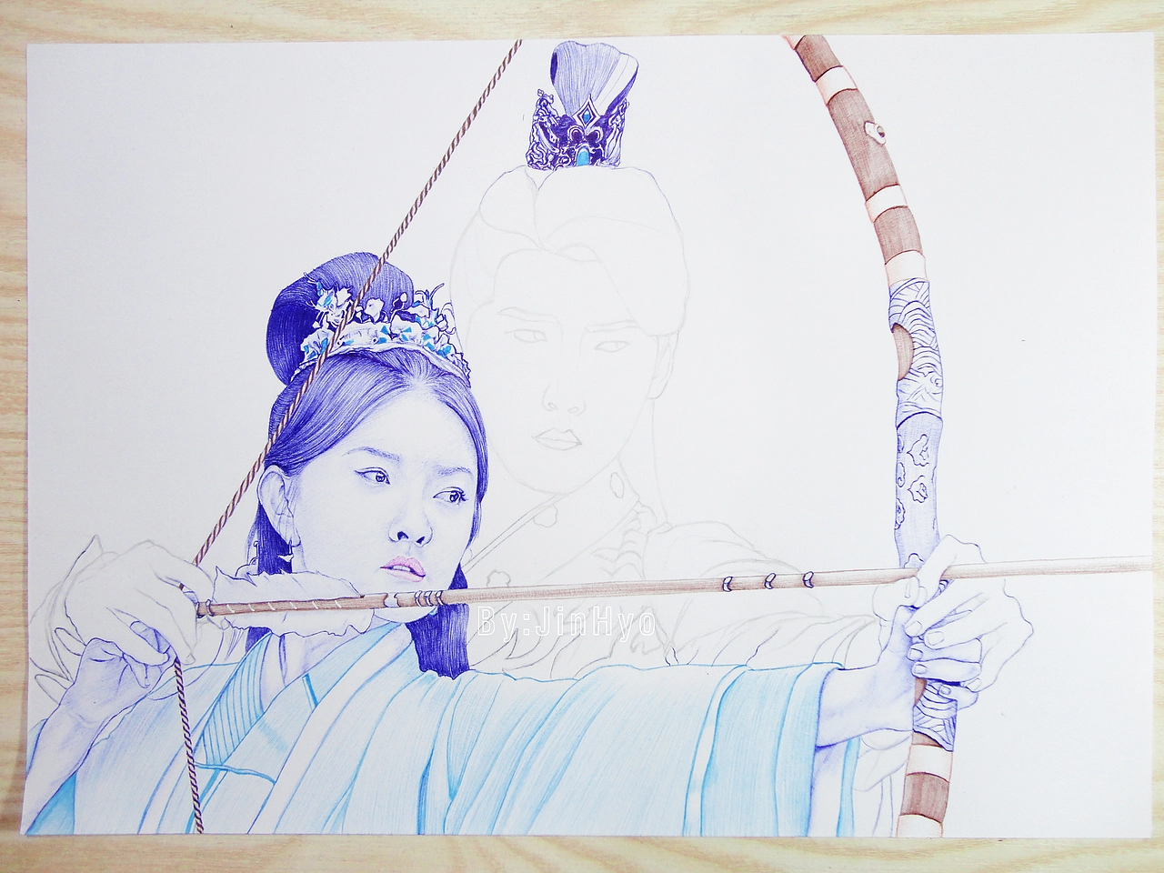 手绘《双世宠妃2》梁洁邢昭林