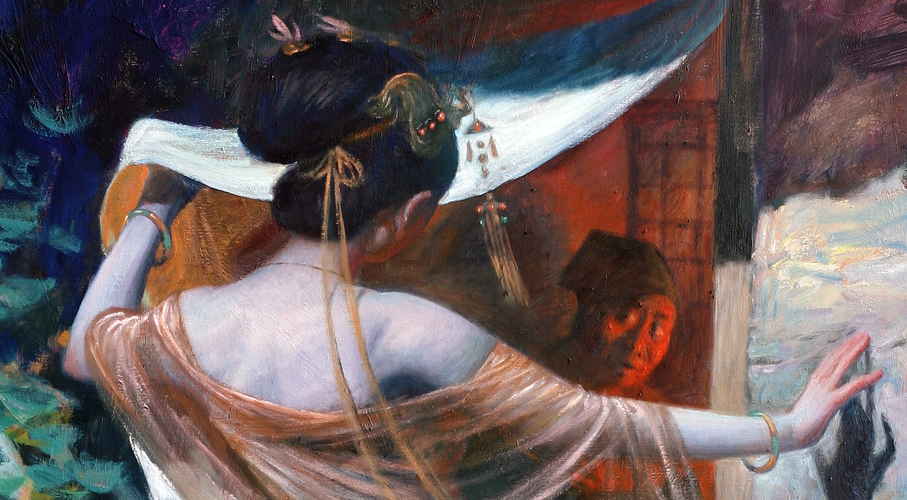 油画作品《画皮》（图ZMjc0MDA3NTI0） - 绘画 - 站酷设计师王可伟原创素材 - 站酷ZCOOL