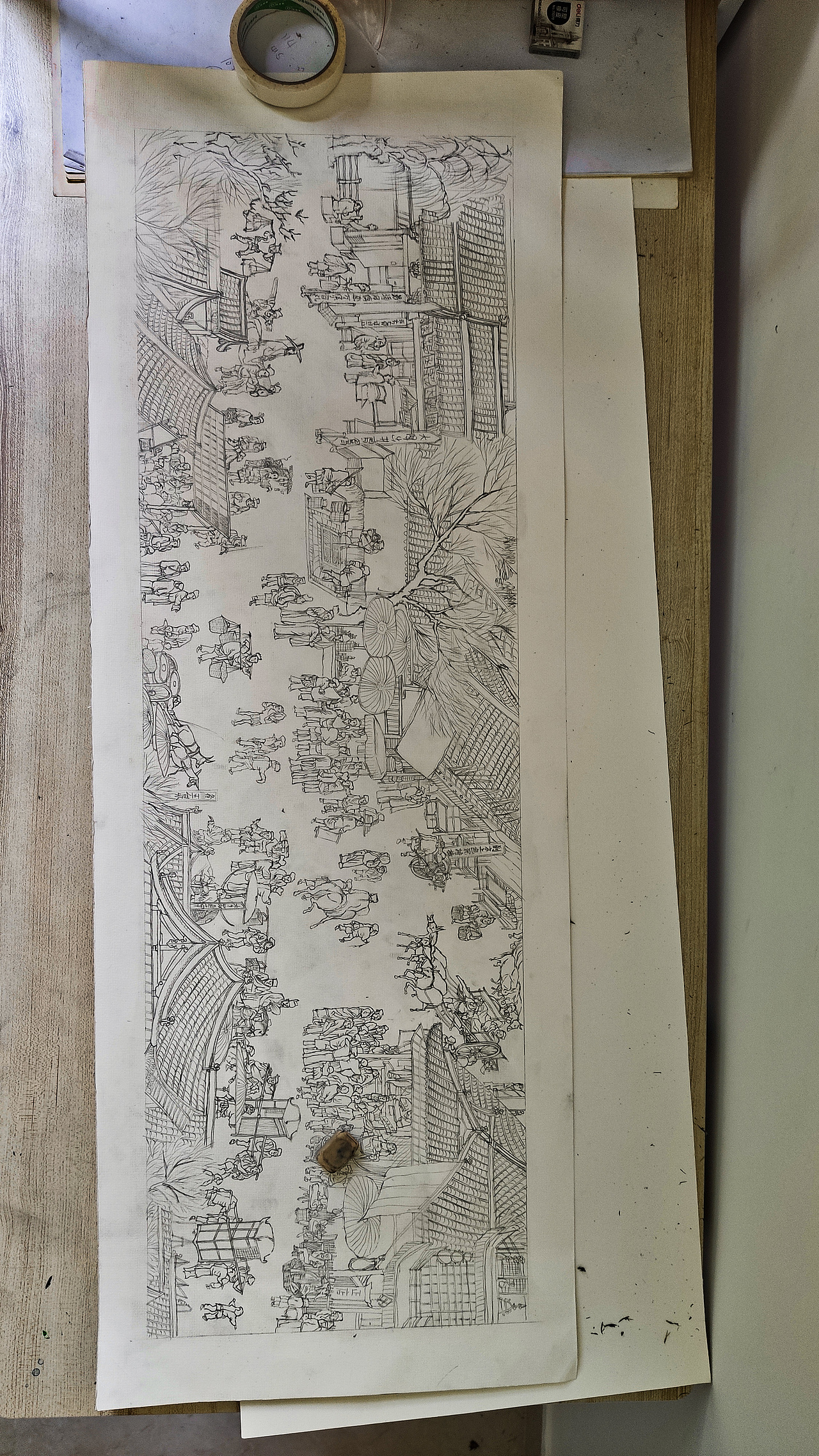《清明上河图》来图定制绘画（图ZMjE3MTA5OTIw） - 绘画 - 站酷设计师零零后画痴原创素材 - 站酷ZCOOL