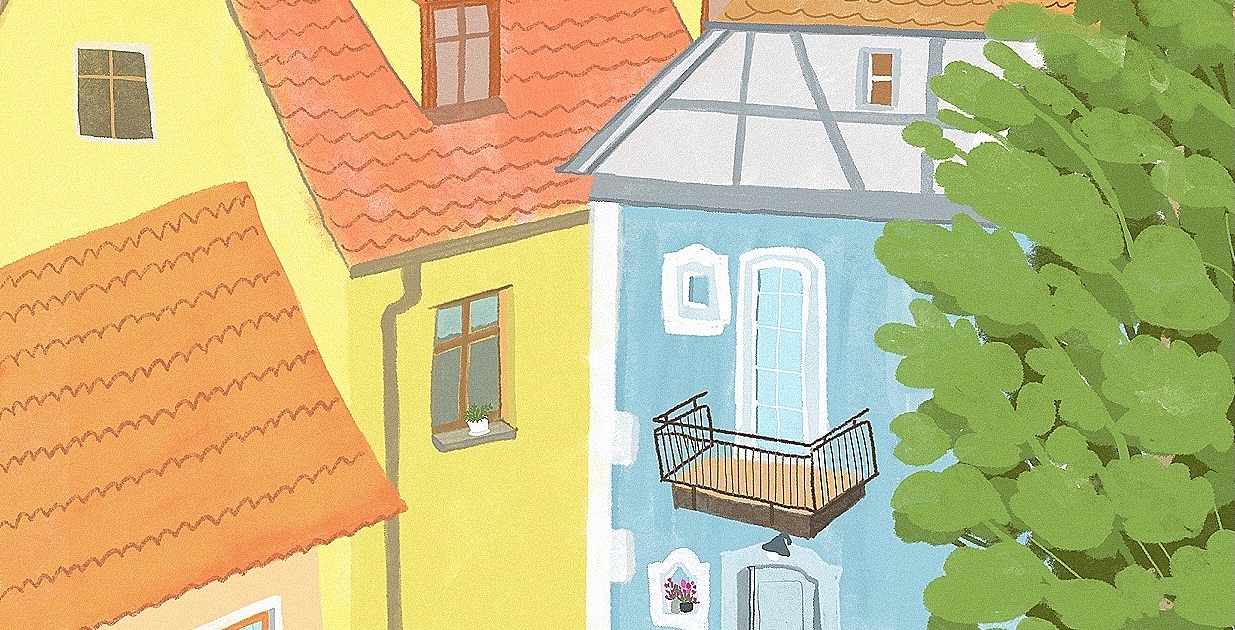 橙色的房子（图ZMjY1OTkyMTY4） - 创作习作 - 站酷设计师小也still原创素材 - 站酷ZCOOL