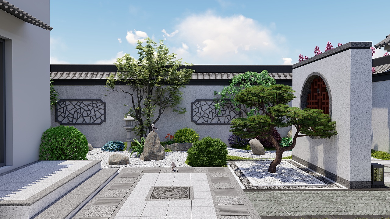 妄想山海中式庭院别墅图片