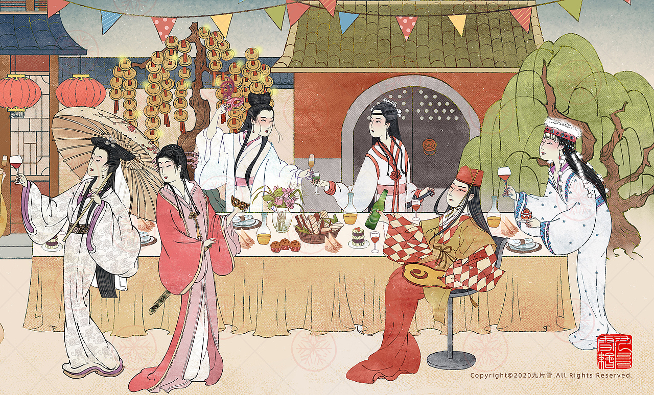 乘风破浪的姐姐们（图ZMjMwNDI5MDUy） - 艺术插画 - 站酷设计师九片雪原创素材 - 站酷ZCOOL