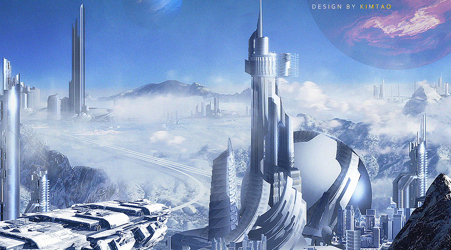 《冰冻城市》-mattepainting（图ZNzYxNDEyMTY=） - 创作习作 - 站酷设计师画画的淘米原创素材 - 站酷ZCOOL